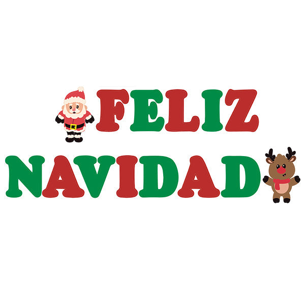 Banner Letras Feliz Navidad 24 X 17 Cms 25 Mts Fiesta Express 