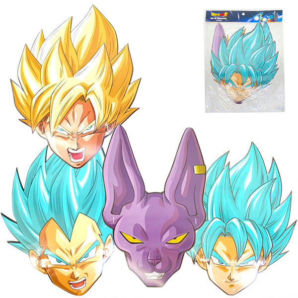 Mascaras Dragon Ball 6 Unidades