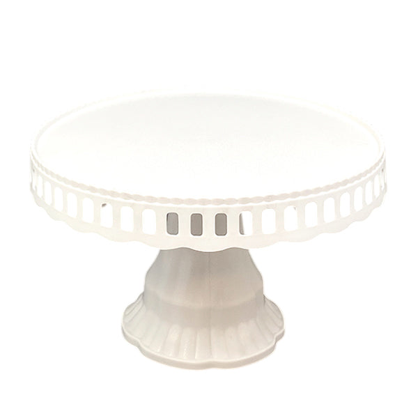 Bandeja Torta Plastico Blanco 27Cm