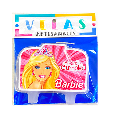 Vela Placa Barbie