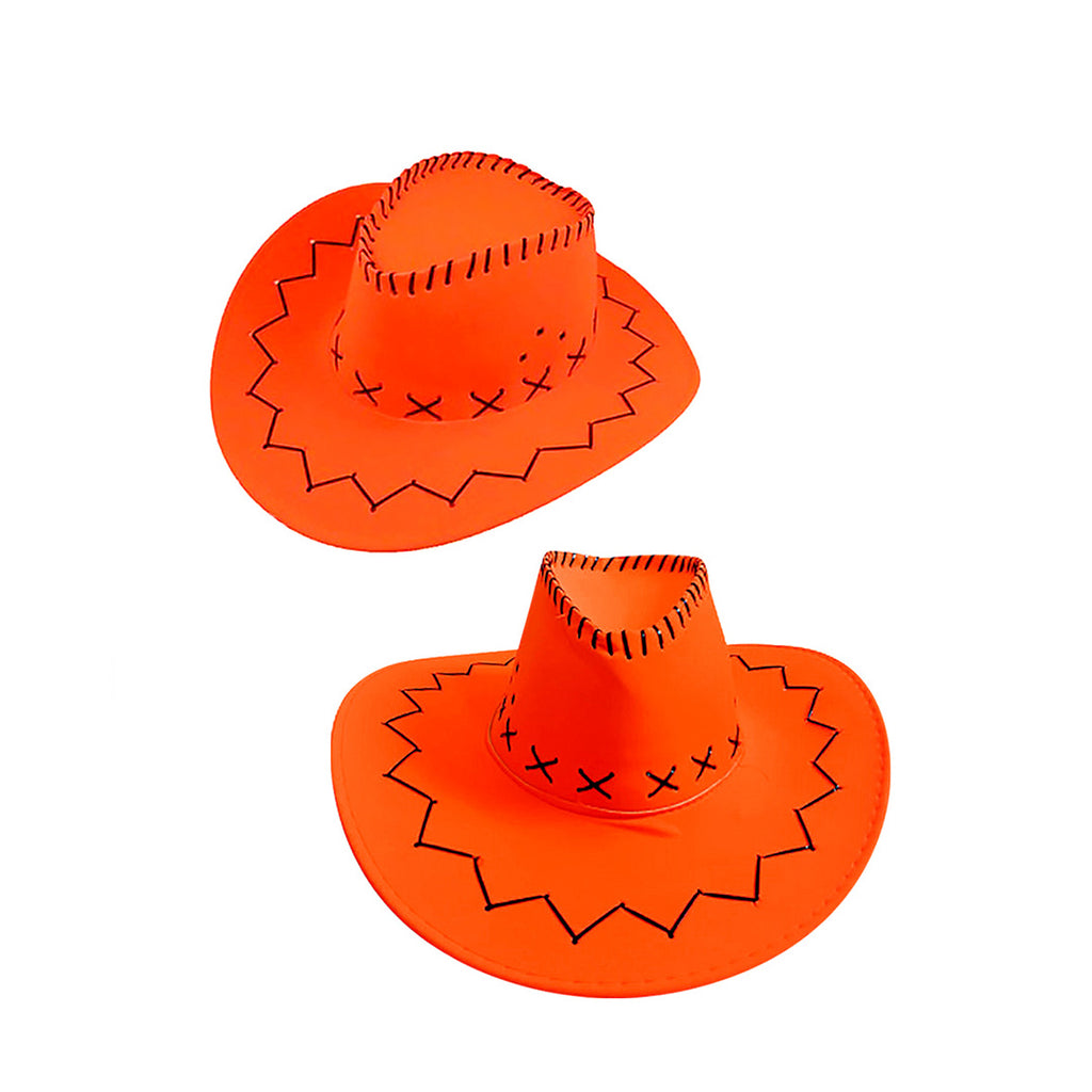 Sombrero Vaquero Fluor Naranjo