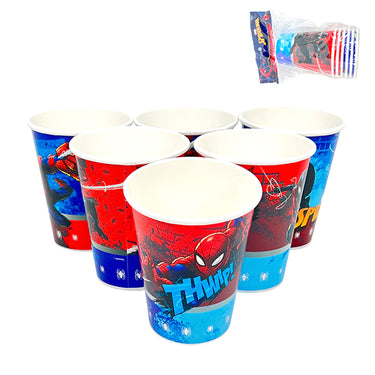 Vaso Spiderman 6 Unidades