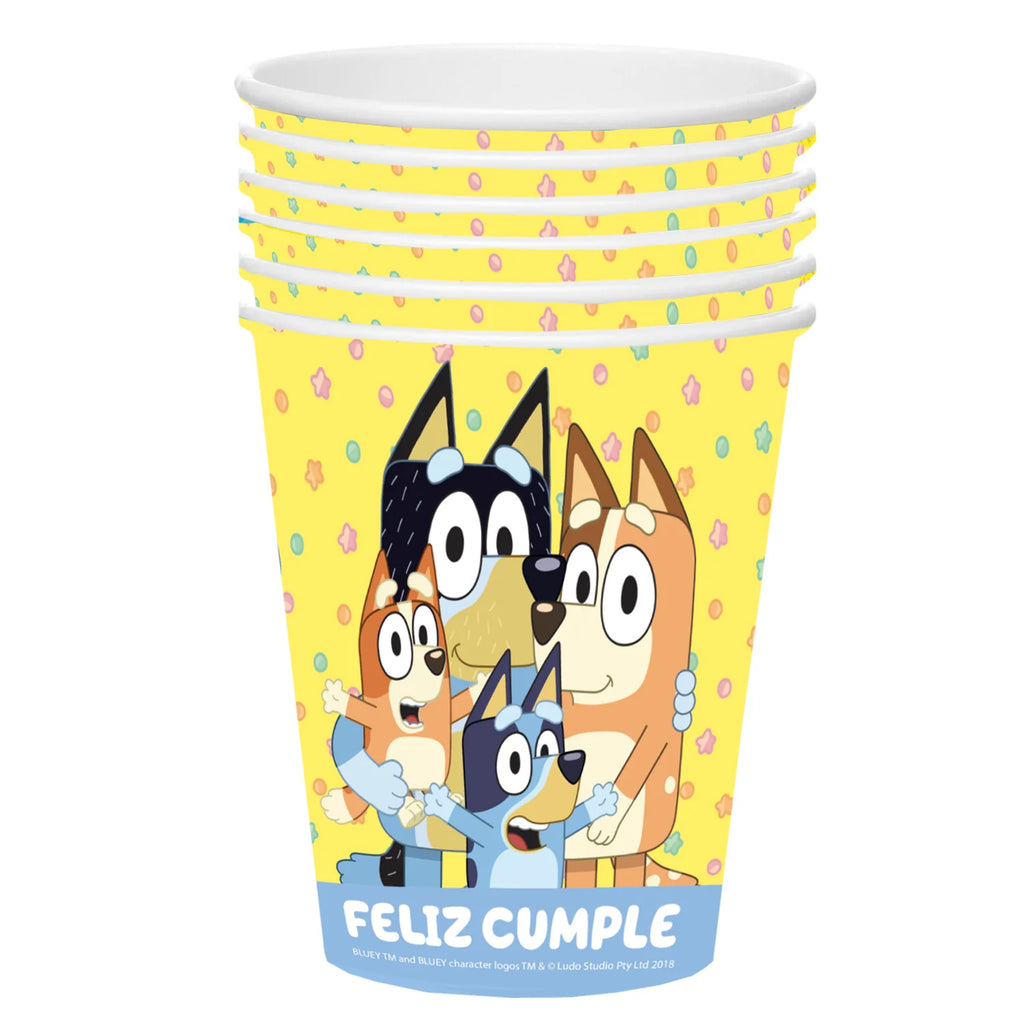 Vasos Bluey 6 Unidades