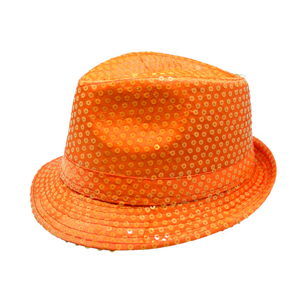 Sombrero Guapo Lentejuela Fluor Naranjo