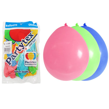 Globo r9 Partytex Liso Colores 50 Unidades