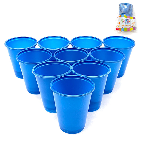 Vaso Plastico 200 Ml Colores 10 Unidades