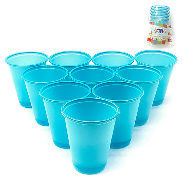 Vaso Plastico 200 Ml Colores 10 Unidades