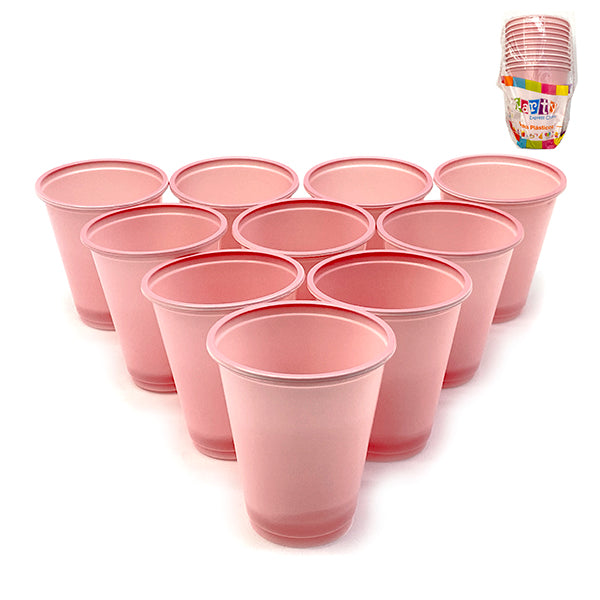 Vaso Plastico 200 Ml Colores 10 Unidades