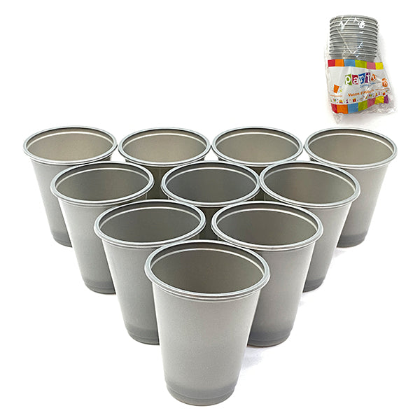 Vaso Plastico 200 Ml Colores 10 Unidades