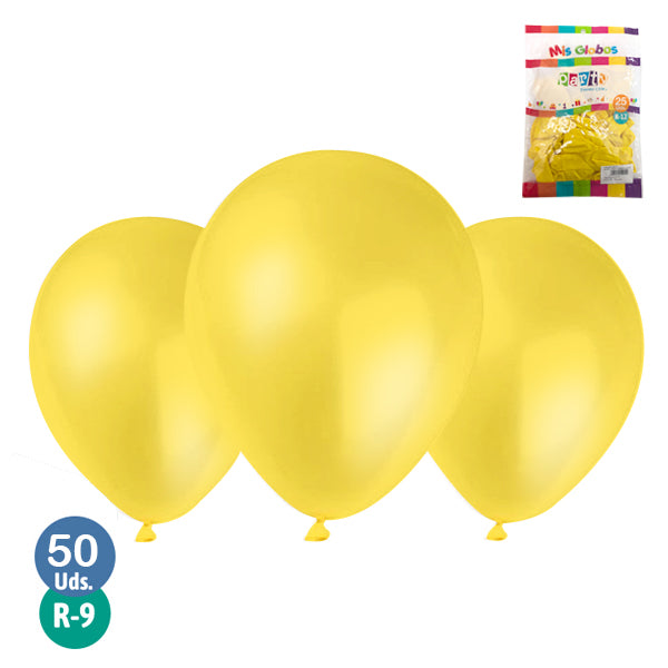 Globo #9 Amarillo 50 Unidades