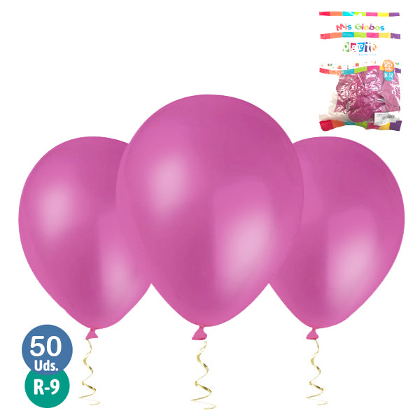 Globo #9 Fucsia 50 Unidades