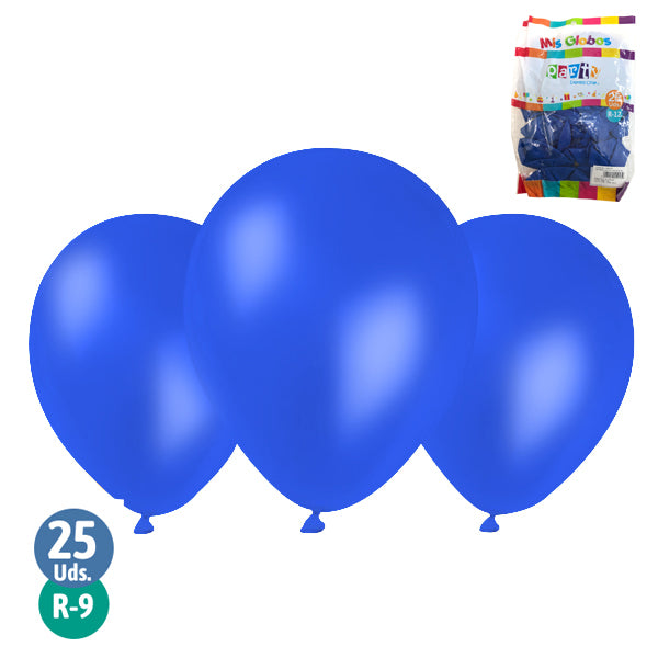 Globo #9 Azul 25 Unidades