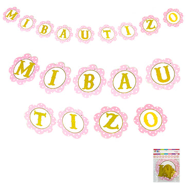 Guirnalda Pop Up Bautizo Niña