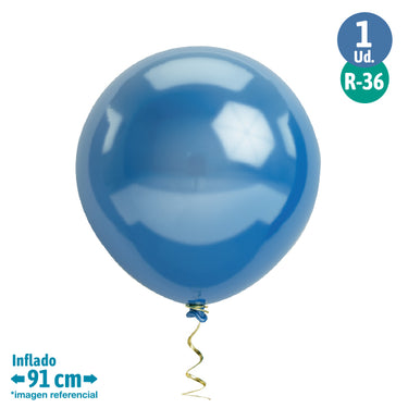 Globo r36 M.G. Cromado Colores 1 Unidad