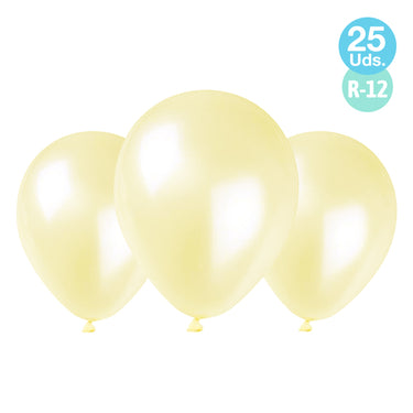 Globo r12 M.G. Pastel Colores 25 Unidades