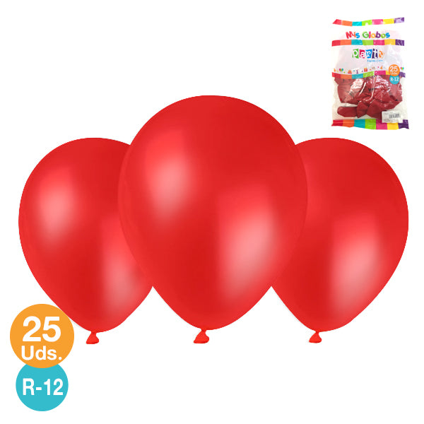 Globo r12 M.G. Liso Colores 25 Unidades