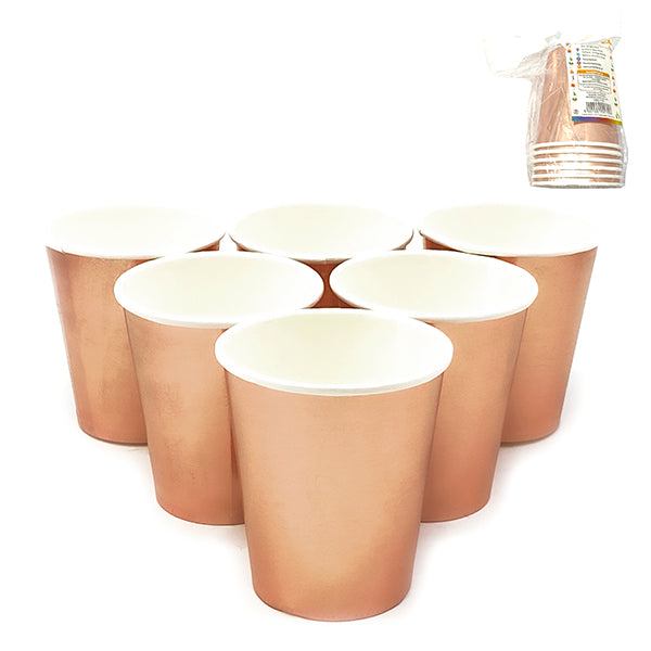 Vaso Polipapel Metalizado 266 Ml Colores   6 Unidades