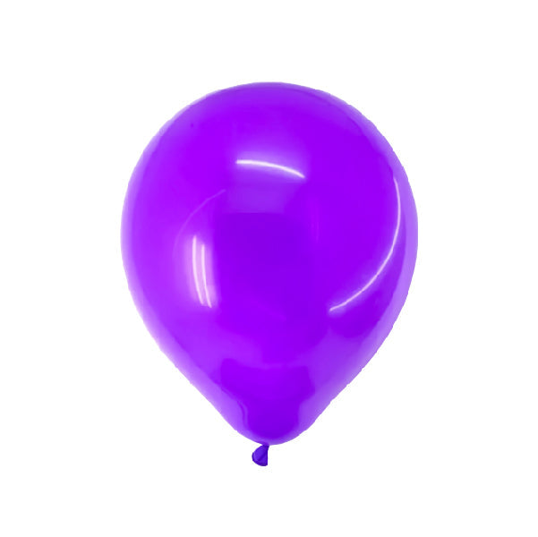 Globo #12 Partytex Metal Violeta 25 Unidades