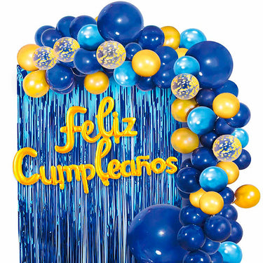 Set Decoracion Globo Mylar/Latex F.C. Azul