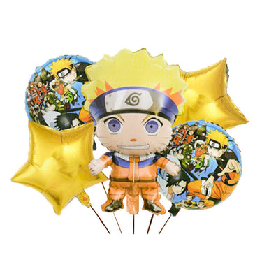 Globo Set Mylar Naruto 60 Cm 5 Piezas