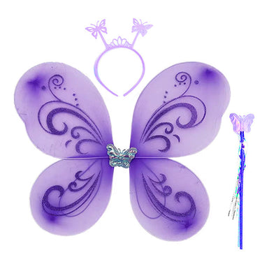 Set Alas Morado 3 Piezas