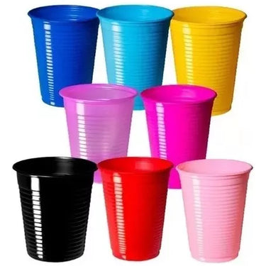 Vaso Plastico 200 Ml Colores 10 Unidades