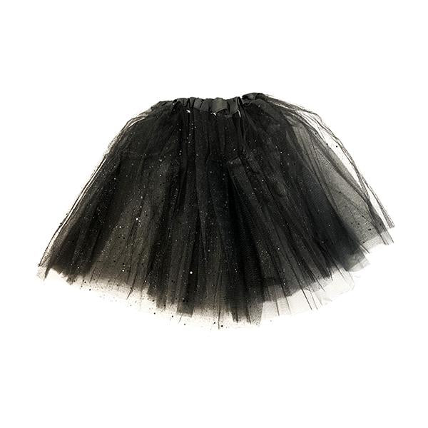 TUTU GLITTER NEGRO 40 CM