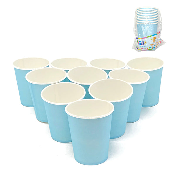 Vaso Polipapel Turquesa 10 Unidades