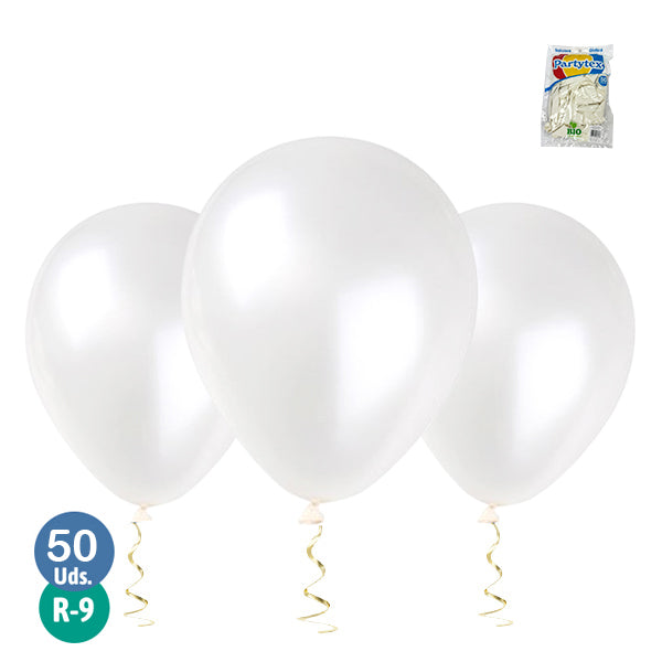 Globo r9 Partytex Liso Colores 50 Unidades