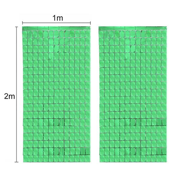 Cortina Metalica Rectangular Verde